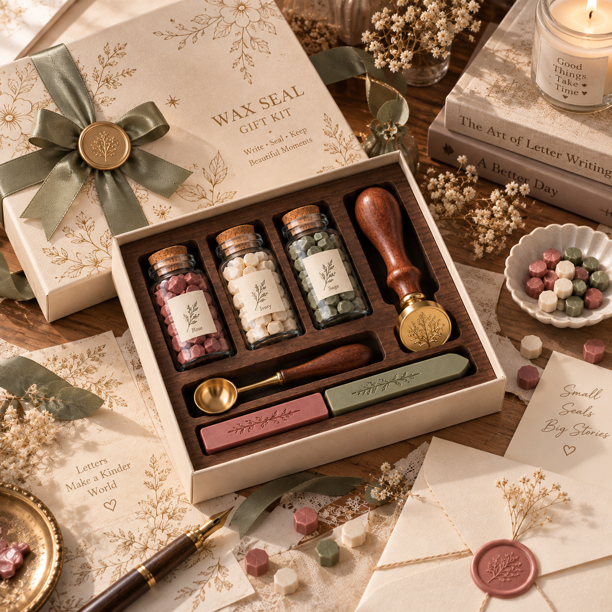 Botanical Wax Seal Letter Gift Set