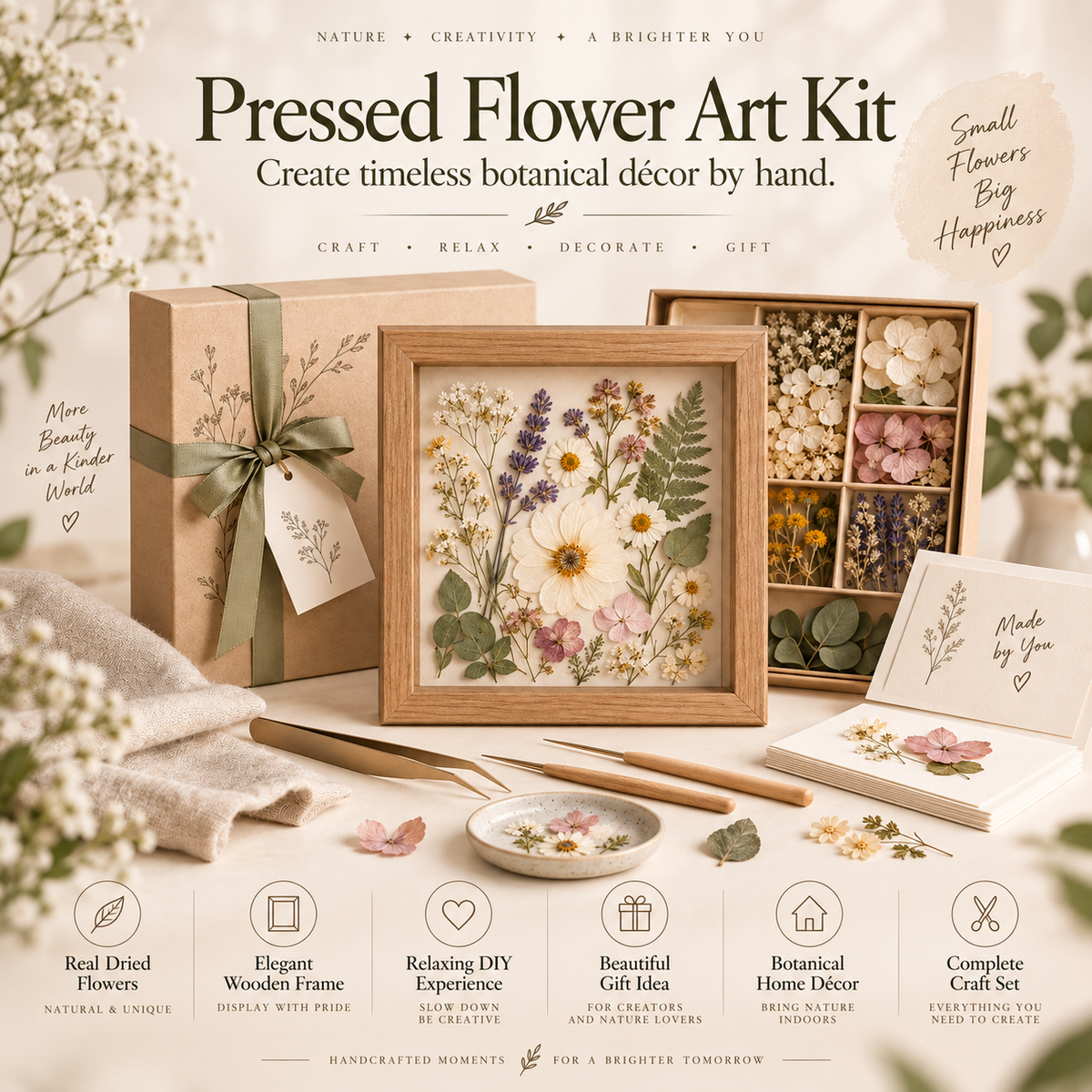 Pressed Flower Keepsake Frame Kit