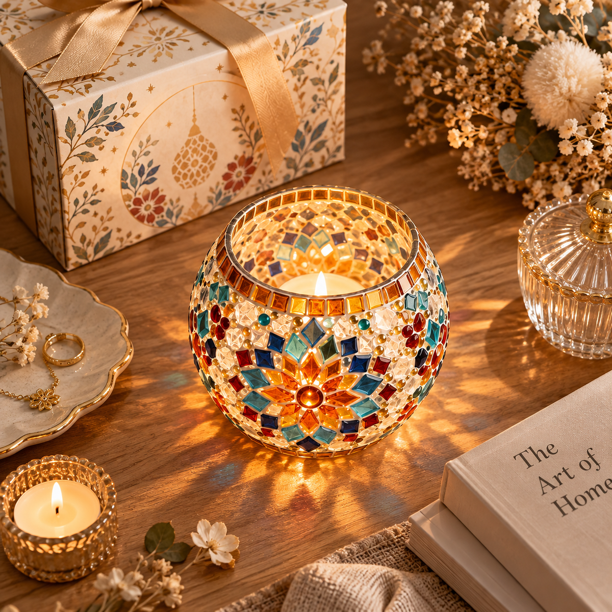 Mosaic Tealight Holder Craft Kit