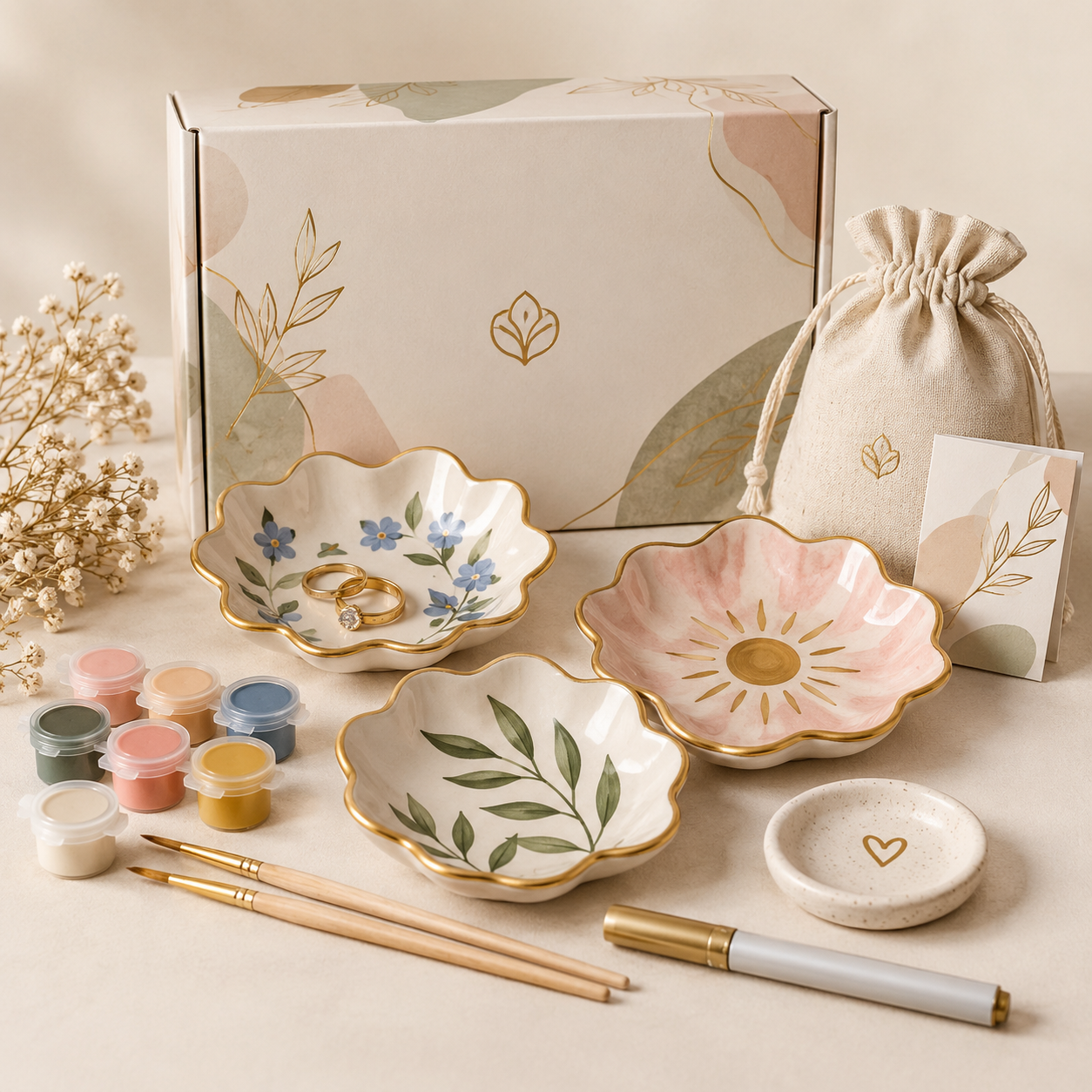 3-Dish Painting Set