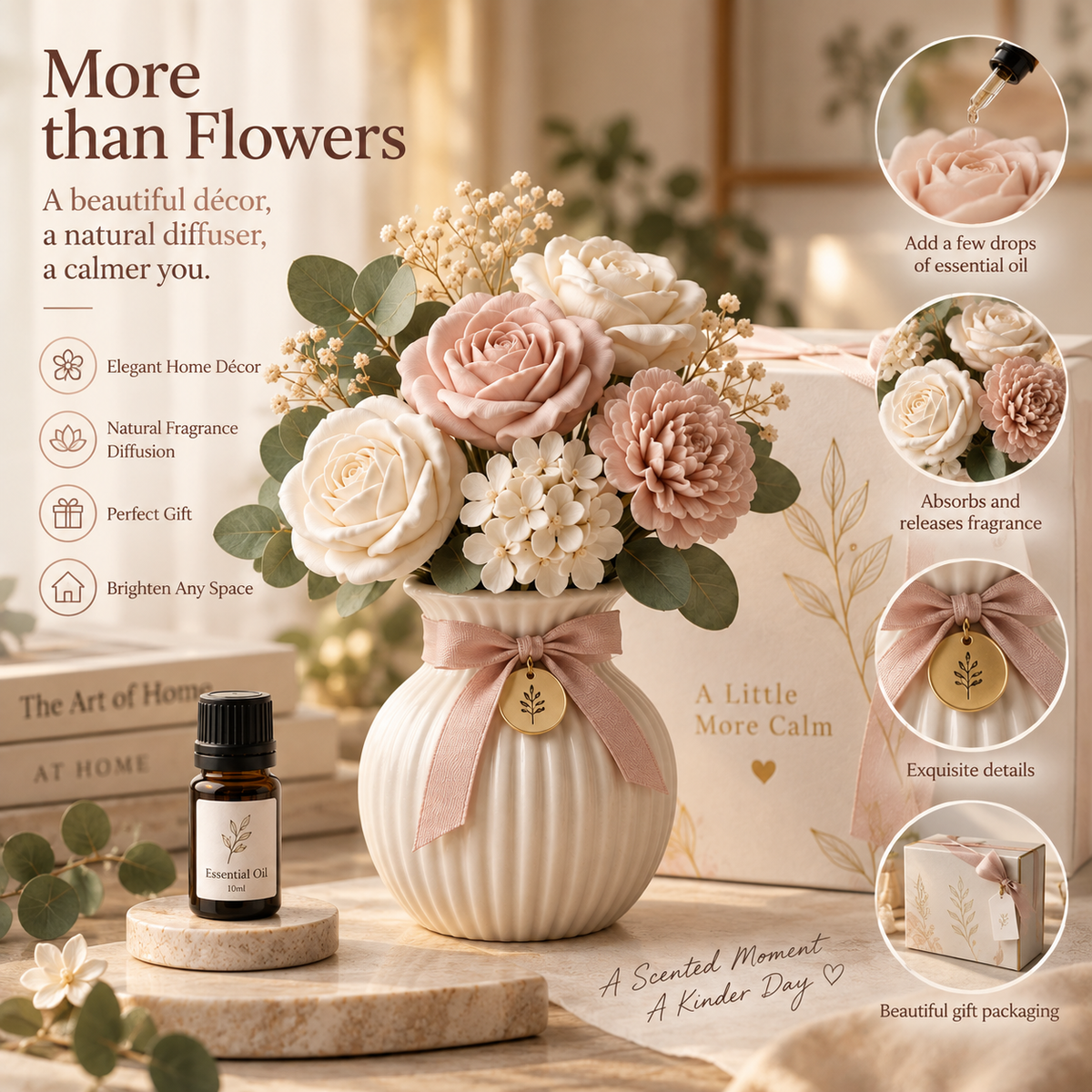 Aroma Stone Bouquet Diffuser Gift Set