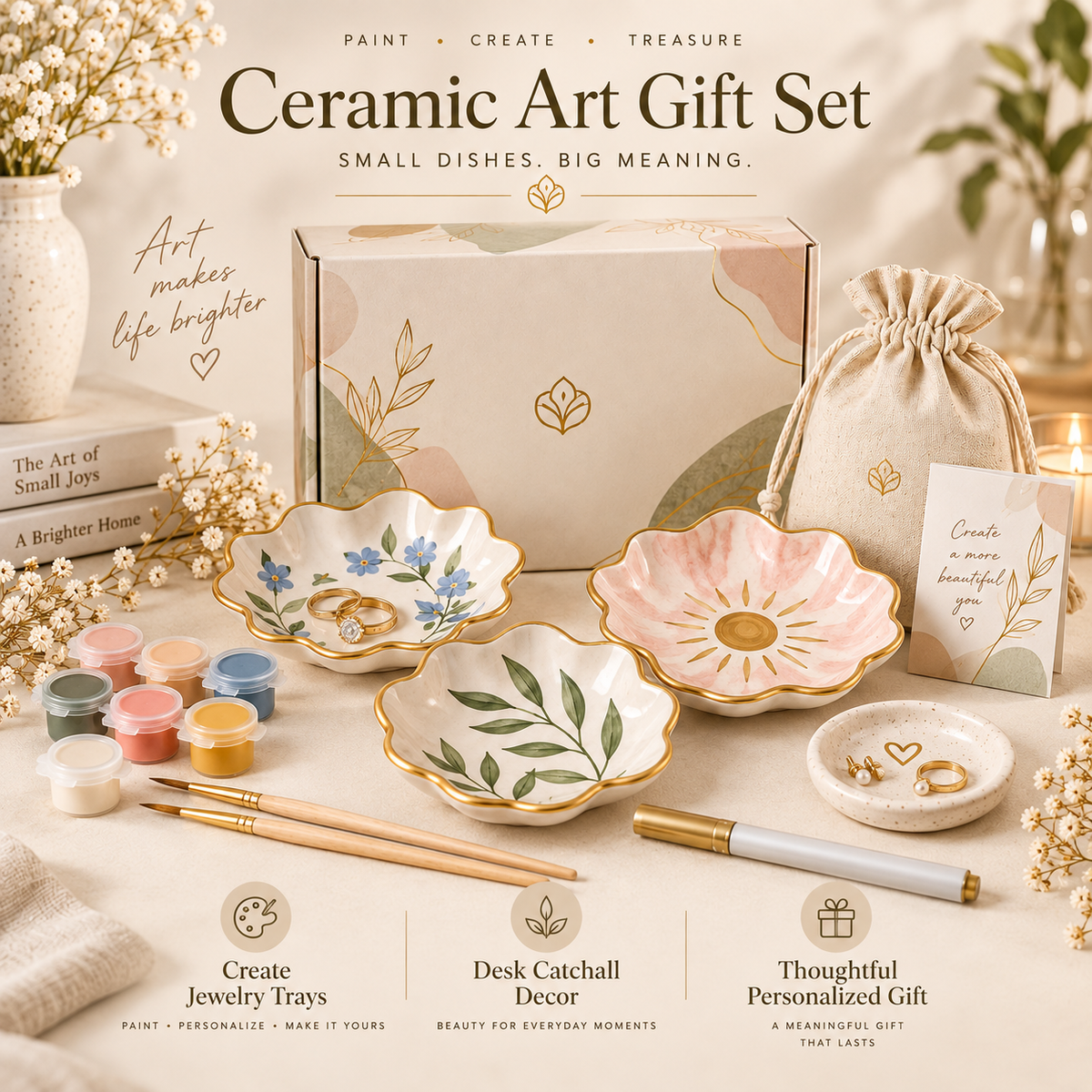 Ceramic Trinket Painting Set