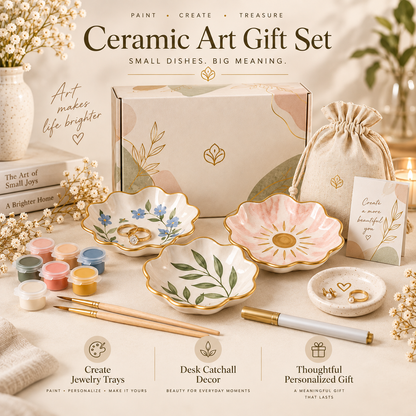 Ceramic Trinket Painting Set